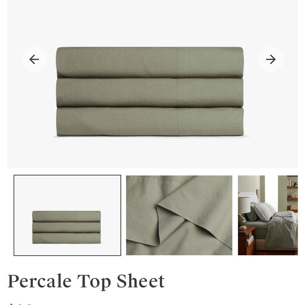 New Parachute Percale Top Sheet